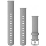 Garmin Quick Release 18mm, silikonový šedý, stříbrná přezka 010-12932-00 – Zboží Živě