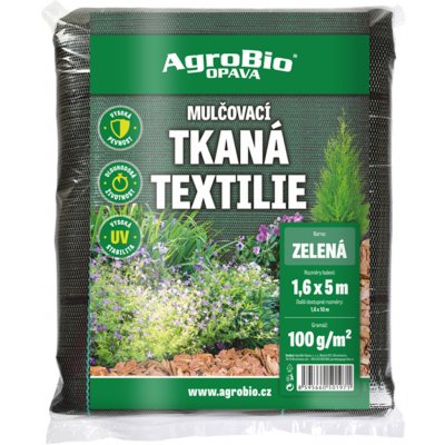 AgroBio Tkaná 1,6 x 10 m 100 g/m² zelená – HobbyKompas.cz