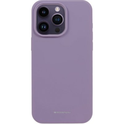 Pouzdro MERCURY Silky-Soft Apple iPhone 15 Pro Max - příjemné na dotek - silikonové - fialové
