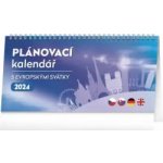 Presco Group Stolní Plánovací s evropskými svátky 25 × 12,5 cm 2024 – Zboží Mobilmania