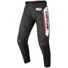 Kalhoty na motorku Alpinestars Racer FLAGSHIP černo-bílo-červené