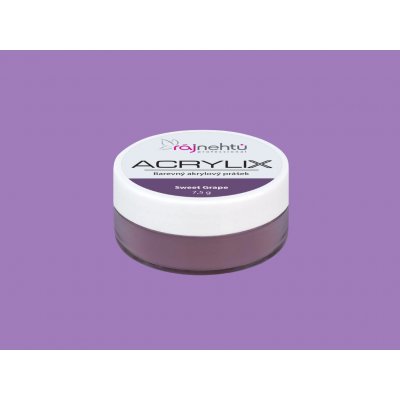 Ráj nehtů Akrylový prášek ACRYLIX Sweet Grape 7,5 g – Hledejceny.cz