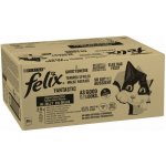 Felix Fantastic s hovězím kuřetem tuňákem a treskou v želé 80 x 85 g – Zbozi.Blesk.cz