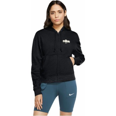 Nike NSW hoodie FZ FLC BB VRSTY W černá CU5056 010 – Zboží Mobilmania