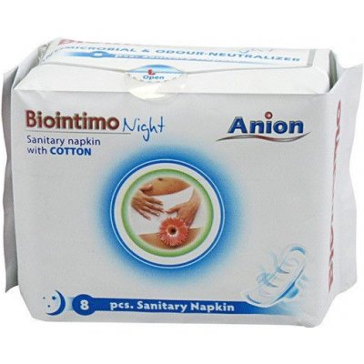 Biointimo aniontové vložky noční 8 ks