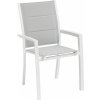 Zahradní židle a křeslo DEOKORK Hliníkové křeslo s textílií VERMONT bílá