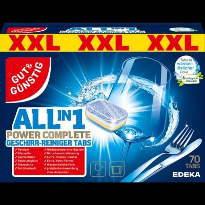 G&G Tablety do myčky All in1 70 ks 1260 g – Zboží Dáma