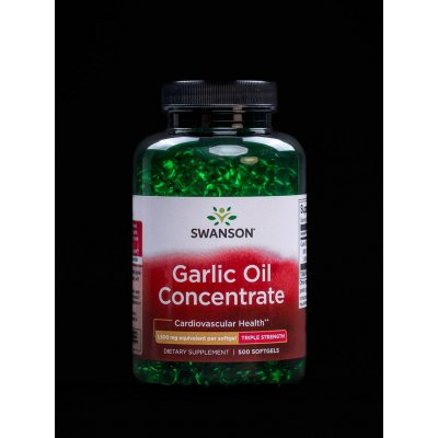 Swanson Česnekový Olej Garlic Oil 1500 mg 500 kapslí – Hledejceny.cz