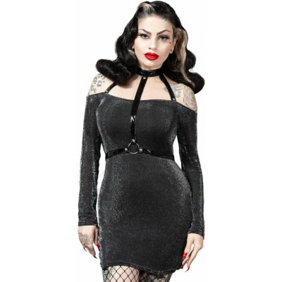 Killstar šaty Valak Bodycon Black