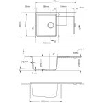 Sinks ACRUL79050093 ULTIMA 790 Marone – Hledejceny.cz