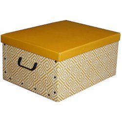 Compactor Nordic 50 x 40 x 25 cm Skládací úložná krabice karton box žlutá  od 199 Kč - Heureka.cz