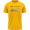Pánské Tričko memeMerch tričko Spongebob Friends gold