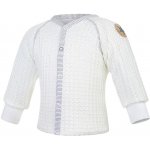 Little Angel Dětský kabátek podšitý wafle Outlast natur/bílá – Zboží Dáma