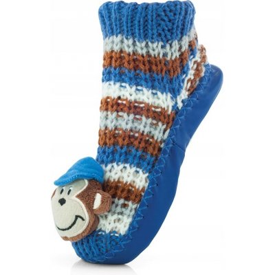 Silné a teplé ponožky- papuče s opičkou – Sleviste.cz
