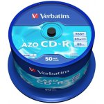 Verbatim CD-R 700MB 52x, Super AZO, spindle, 50ks (43343) – Zbozi.Blesk.cz