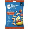 Dětský snack Gerber Snacks kukuřičné křupky jahoda a banán 28 g