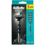 Gillette Mach3 Charcoal + 5 ks hlavic – Zboží Mobilmania