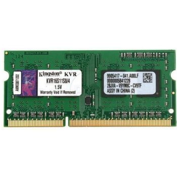 Kingston SODIMM DDR3 2GB 1600MHz CL11 KVR16S11S6/2