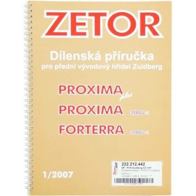 dílenská příručka PVH Zuidberg CZ 1/07 | Zboží Auto