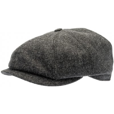 Vlněná bekovka ušní klapky 8-panel od CTH Ericson Aaron Moon Shetland Graphite – Hledejceny.cz