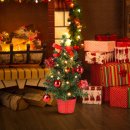 Goleto Vánoční zdobený stromeček s časovačem 36 cm jedle
