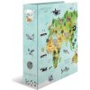 Šanon a pořadač Reas Pack Pořadač pákový A4 - Animals - 7cm - Mapa světa