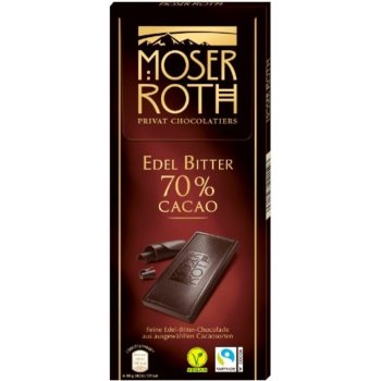 Moser Roth hořká 70% 125 g