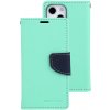 Pouzdro a kryt na mobilní telefon Apple Pouzdro MERCURY Fancy Diary Apple iPhone 14 Pro mátově zelené