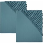 Livarno home žerzej prostěradlo prostěradel 2ks tmavě modré 90-100x200 – Zboží Dáma