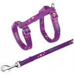 Trixie Postroj s vodítkem pro kočku s motivem rybí kosti 22 - 36 x 1 cm – Zboží Dáma