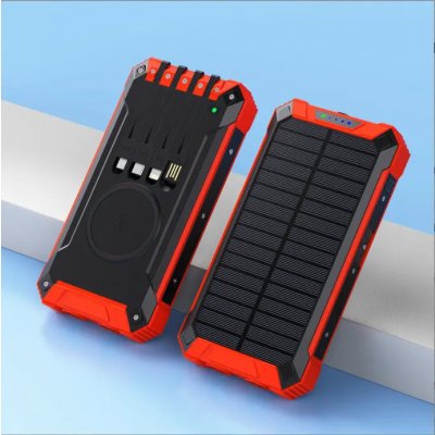 BOT SP5 1 panel 30000mAh s kabely Červená