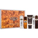 Cuba Must Have Gold EDT 100 ml + EDT 35 ml + 100 ml vody po holení + 200 ml sprchový gel + deospray 200 ml dárková sada – Zboží Dáma