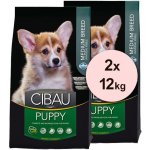 Cibau Dog Puppy Medium 2 x 12 kg – Hledejceny.cz
