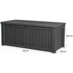Keter Rockwood box 570L grafit – Zboží Dáma
