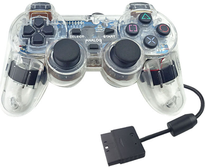PSko Drátový ovladač pro PS1 a PS2 bílý 8943