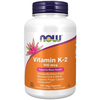 Now Foods Vitamin K-2 100 mcg 250 veg kapslí – Hledejceny.cz