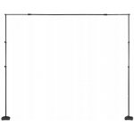 Stojan na fotografické pozadí 320x32,5x260 cm, univerzální držák pozadí – Sleviste.cz