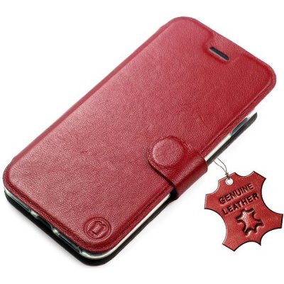 Pouzdro Mobiwear kožené flip Samsung Galaxy A52s 5G / Galaxy A52 5G - Tmavě červené – Zboží Mobilmania