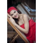 MaryBerry Wellness čelenka červená s krajkou – Zboží Dáma