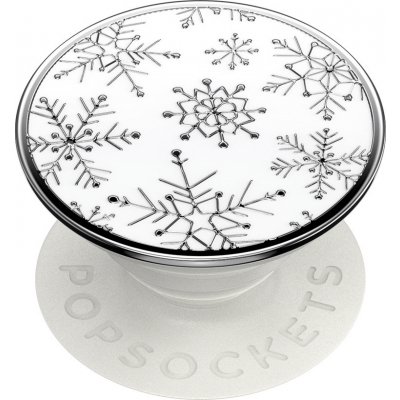 PopSockets PopGrip Gen.2, Enamel Snow Metal, sněhové vločky, smaltovaný povrch