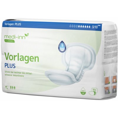 Medi-Inn Vorlagen inkontinenční pleny vložné plus 30 ks – Sleviste.cz