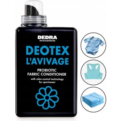 DEOTEX L’AVIVAGE Probiotický kondicionér na prádlo proti zápachu jemná vůně & hebkost 1000 ml – Hledejceny.cz