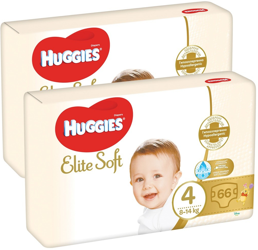 HUGGIES Elite Soft 2 4-6 kg 82 ks od 539 Kč - Heureka.cz