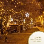 decoLED Vánoční řetěz LED FLASH 20m teple bílé LED – Hledejceny.cz