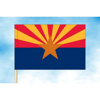 LIBEA, s.r.o. Arizona vlajka Rozměr: 20×30 cm, Uchycení: Návlek na žerď – Hledejceny.cz