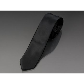 Kravata pánská AMJ úzká jednobarevná KI0027 černá
