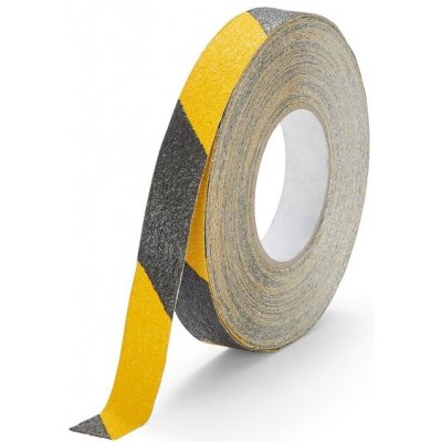 FLOMA Conformable Hazard korundová protiskluzová páska pro nerovné povrchy 18,3 x 2,5 cm x 1,1 mm žlutočerná – Zboží Mobilmania
