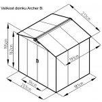 Rojaplast Archer B 203 x 181 cm šedý A191 – Zboží Dáma Rojaplast Archer B 203 x 181 cm šedý A191 – Zboží Dáma