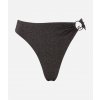 Karl Lagerfeld plavky Karl DNA Ring Cheeky HW Bottom black lurex