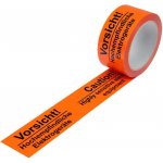 Warn-Klebeband PP Aufdruck Hochempfindliche Elektrogeräte in warn-orange 50 mm breit x 66 lfm – Hledejceny.cz